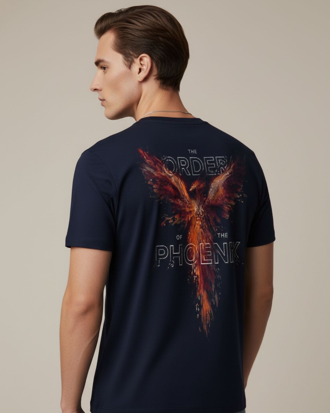 Harry Potter inspired blue regular fit t-shirt for men by Onita