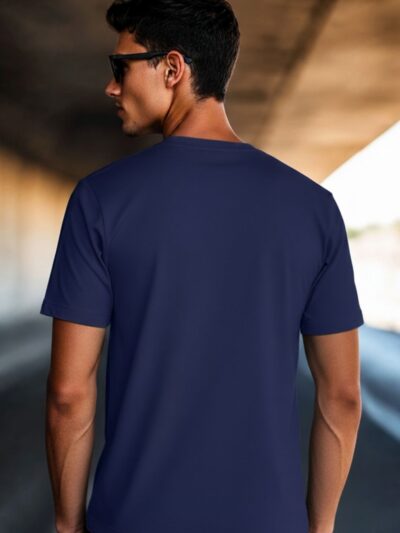 Onita Let’s Rock blue printed relaxed fit t-shirt for men