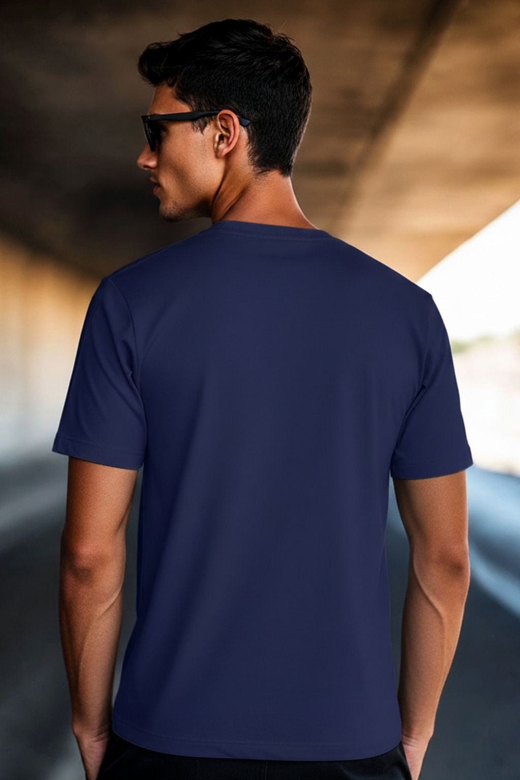 Onita Let’s Rock blue printed relaxed fit t-shirt for men