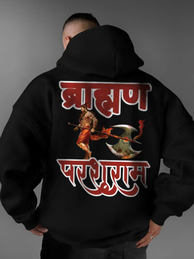 Onita Brahman printed unisex cotton hoodie in modern streetwear style