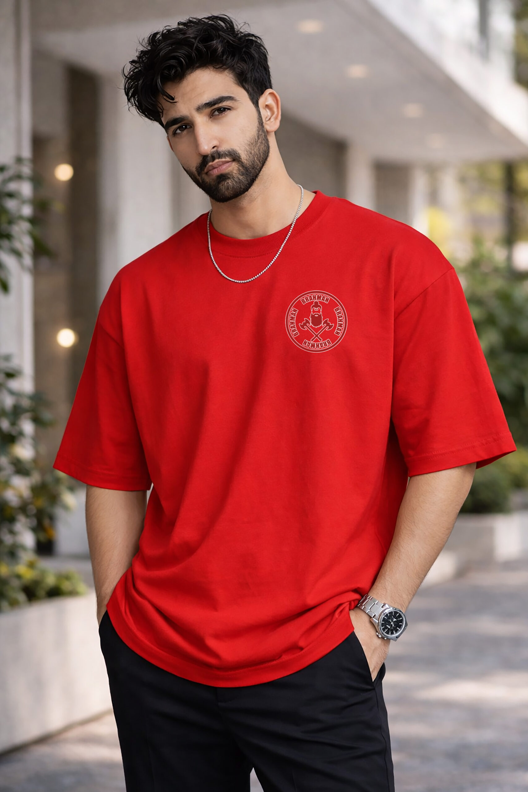 oversized Brahman warrior t shirt with premium DTF print