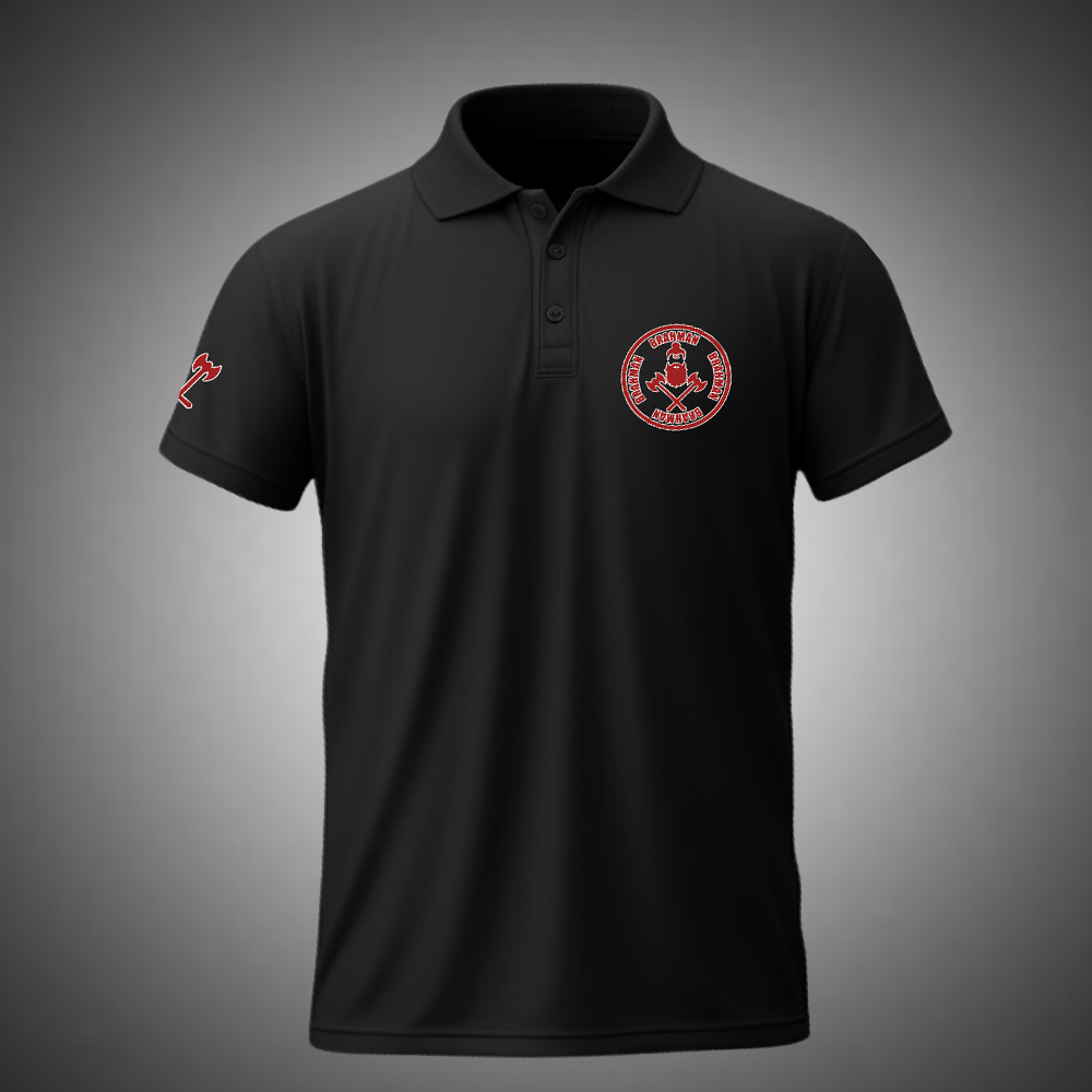 Black premium Brahman collar t-shirt with warrior design DTF print