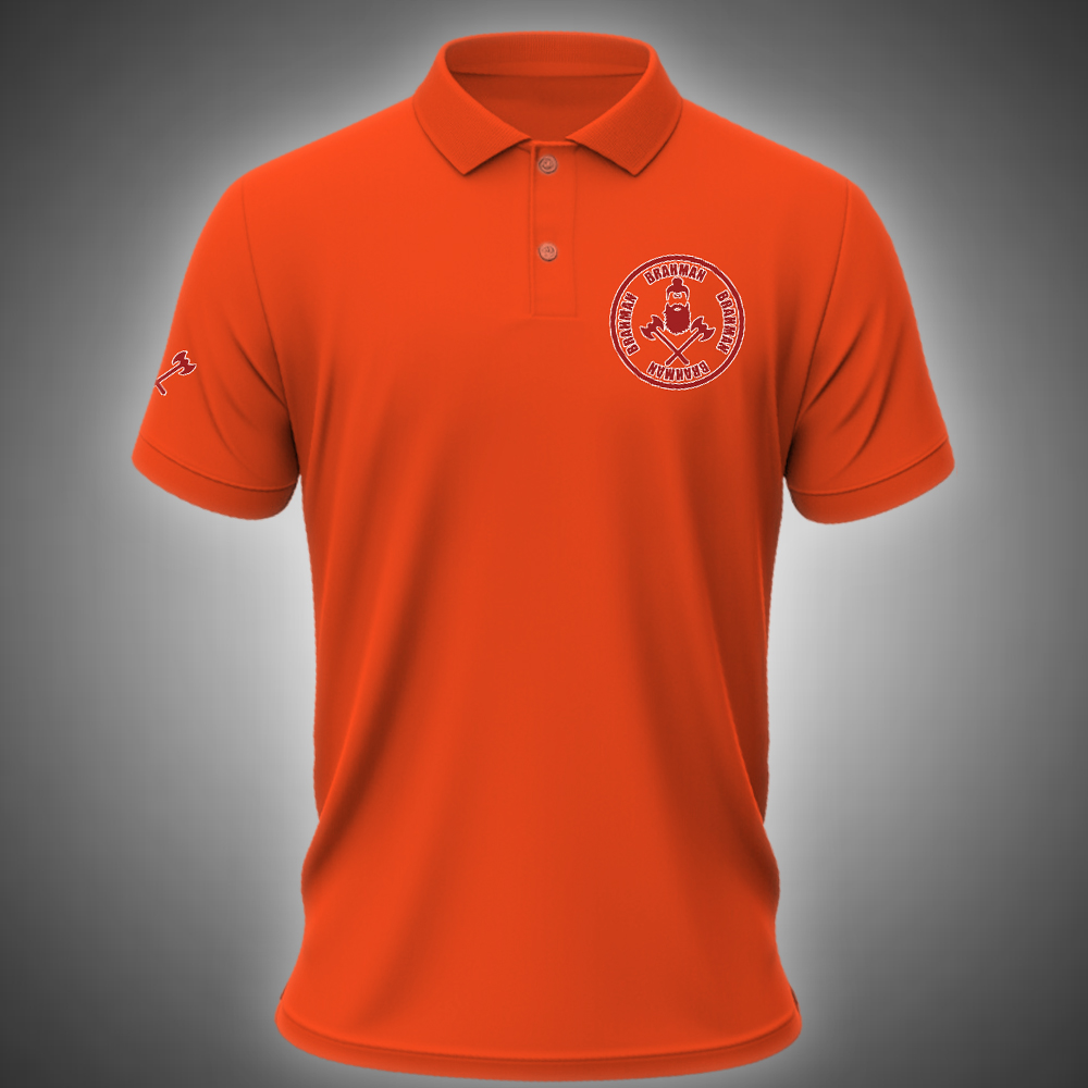 Black premium Brahman collar t-shirt with warrior design DTF print