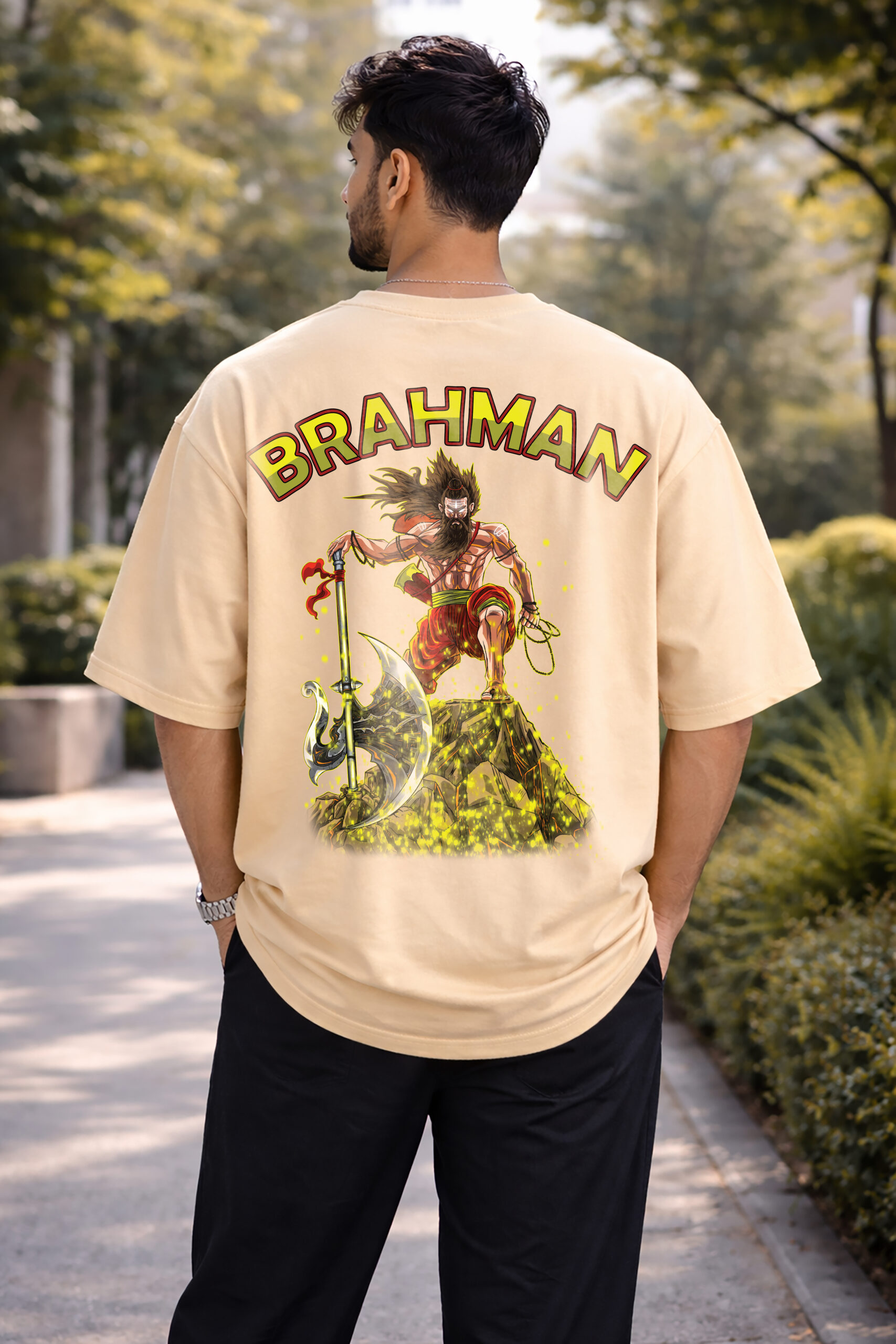 oversized Brahman warrior t shirt with premium DTF print